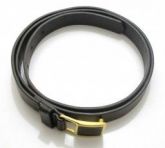 Cinto Liso Preto Dourado (1,5cm) - Cod.96074
